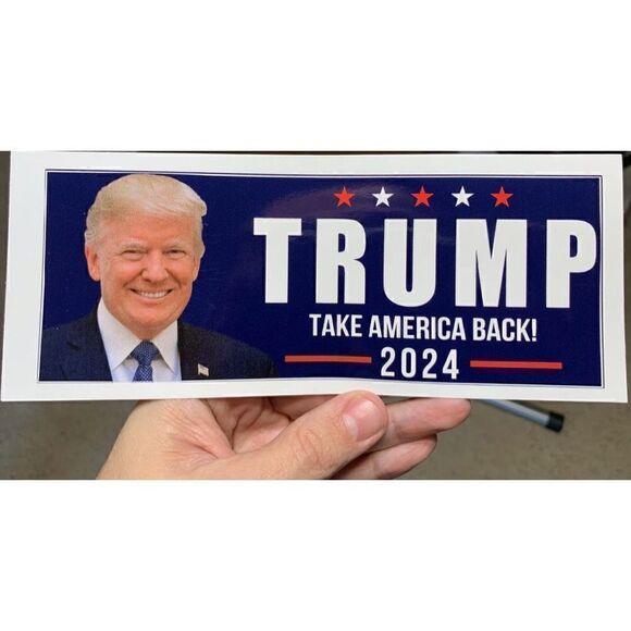TRUMP TAKE AMERICA BACK! 2024 Bumper Sticker - Picture 1 of 5
